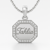 Octagon Halo Pendant